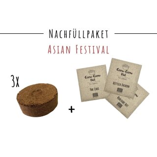 Paquet de recharge Grow-Grow Nut Asian Festival (radis, chou-rave rouge, pak choi)